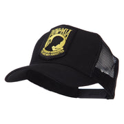 Pow Mia Embroidered Military Patched Mesh Cap