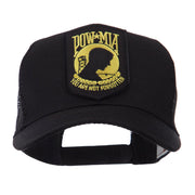 Pow Mia Embroidered Military Patched Mesh Cap