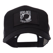 Pow Mia Embroidered Military Patched Mesh Cap