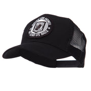 Pow Mia Embroidered Military Patched Mesh Cap