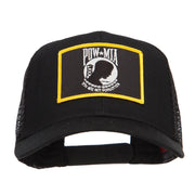 Pow Mia Embroidered Military Patched Mesh Cap