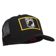 Pow Mia Embroidered Military Patched Mesh Cap