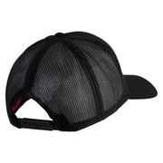 Marines The Few The Proud Embroidered Solid Cotton Twill Mesh Prostyle Cap - Black OSFM