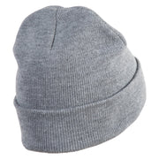 Standing Bearded Dragon Embroidered Super Stretch Knit Watch Cap Beanie - Light Grey OSFM