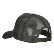 US Army Logo Embroidered Solid Cotton Mesh Pro Cap