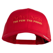 Marines The Few The Proud Embroidered Solid Cotton Twill Mesh Prostyle Cap - Red OSFM