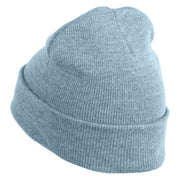 Standing Bearded Dragon Embroidered Super Stretch Knit Watch Cap Beanie - Columbia Blue OSFM