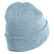 Standing Bearded Dragon Embroidered Super Stretch Knit Watch Cap Beanie - Columbia Blue OSFM