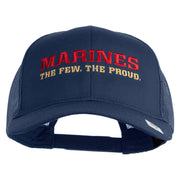 Marines The Few The Proud Embroidered Solid Cotton Twill Mesh Prostyle Cap - Navy OSFM
