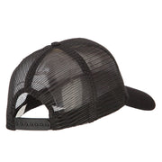 US Army Logo Embroidered Solid Cotton Mesh Pro Cap