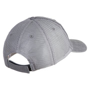 Military Dog Tags Embroidered Washed Pigment Dyed Twill Trucker Cap - Lt-Grey-Grey OSFM