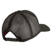 Marines The Few The Proud Embroidered Solid Cotton Twill Mesh Prostyle Cap - Charcoal OSFM