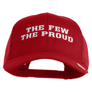 The Few The Proud Embroidered Solid Cotton Twill Mesh Prostyle Cap - Red OSFM