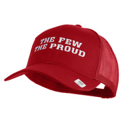 The Few The Proud Embroidered Solid Cotton Twill Mesh Prostyle Cap - Red OSFM
