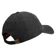 U.S. Army Nurse Corps Embroidered Washed Solid Pigment Dyed Cotton Twill Brass Buckle Cap - Black OSFM