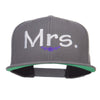 Mrs Embroidered Snapback Cap