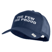 The Few The Proud Embroidered Solid Cotton Twill Mesh Prostyle Cap - Navy OSFM