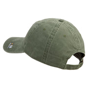 U.S. Army Nurse Corps Embroidered Washed Solid Pigment Dyed Cotton Twill Brass Buckle Cap - Olive OSFM