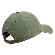 U.S. Army Nurse Corps Embroidered Washed Solid Pigment Dyed Cotton Twill Brass Buckle Cap - Olive OSFM