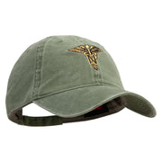 U.S. Army Nurse Corps Embroidered Washed Solid Pigment Dyed Cotton Twill Brass Buckle Cap - Olive OSFM