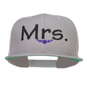 Mrs Embroidered Snapback Cap