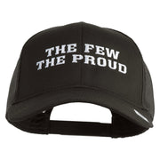 The Few The Proud Embroidered Solid Cotton Twill Mesh Prostyle Cap - Charcoal OSFM