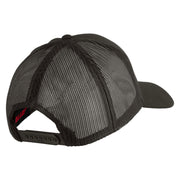 The Few The Proud Embroidered Solid Cotton Twill Mesh Prostyle Cap - Charcoal OSFM