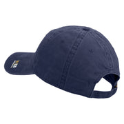 U.S. Army Nurse Corps Embroidered Washed Solid Pigment Dyed Cotton Twill Brass Buckle Cap - Navy OSFM