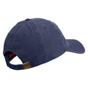 U.S. Army Nurse Corps Embroidered Washed Solid Pigment Dyed Cotton Twill Brass Buckle Cap - Navy OSFM