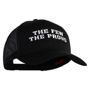 The Few The Proud Embroidered Solid Cotton Twill Mesh Prostyle Cap - Black OSFM
