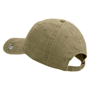 U.S. Army Nurse Corps Embroidered Washed Solid Pigment Dyed Cotton Twill Brass Buckle Cap - Khaki OSFM