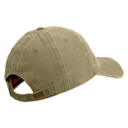 U.S. Army Nurse Corps Embroidered Washed Solid Pigment Dyed Cotton Twill Brass Buckle Cap - Khaki OSFM