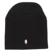 Mini Popsicle Embroidered Short Beanie