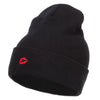 Mini Lips Embroidered Long Beanie