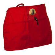 Fishing Boat Embroidered 3 Pockets Chef's Apron - Red OSFM