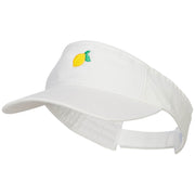 Mini Lemon Embroidered Cotton Washed Visor