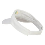 Mini Lemon Embroidered Cotton Washed Visor