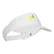 Mini Lemon Embroidered Cotton Washed Visor