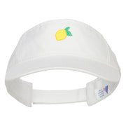 Mini Lemon Embroidered Cotton Washed Visor