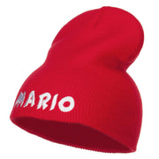 Mario Letter Embroidered Short Beanie