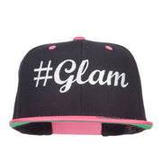 Glam Embroidered Two Tone Snapback