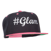 Glam Embroidered Two Tone Snapback