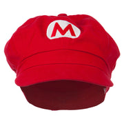 Youth Circle Mario and Luigi Embroidered Cotton Newsboy Cap