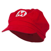 Big Size Circle Mario and Luigi Embroidered Cotton Newsboy Cap