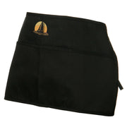 Fishing Boat Embroidered 3 Pockets Chef's Apron - Black OSFM