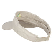 Mini Lemon Embroidered Cotton Washed Visor