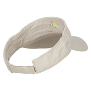 Mini Lemon Embroidered Cotton Washed Visor