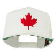 Canada Maple Leaf Embroidered Flat Bill Cap