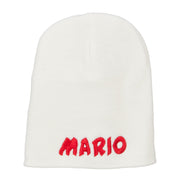 Mario Letter Embroidered Short Beanie