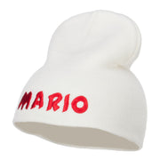 Mario Letter Embroidered Short Beanie